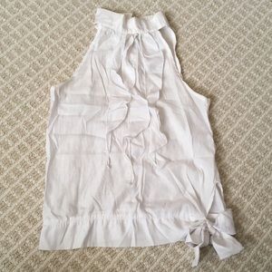 Ruffled halter top